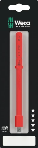 Adapter Kraftform Kompakt A VDE 712 i SB; izolowany; do kluczy nasadowych 1/4" Wera - 1