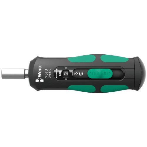Wkrętak dynamometryczny Kraftform Safe-Torque Speed 7510; 1-3 Nm; 1/4" x 1;0 Nm x 1;5 Nm x 2;0 Nm x 2;5 Nm x 3;0 Nm x 147.5 mm Wera