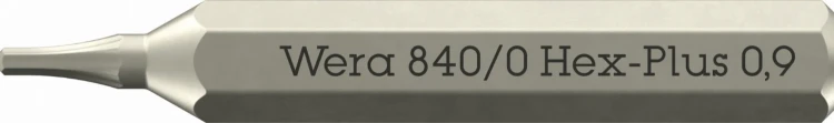 Bit (grot) 840/0 Hex-Plus Micro do śrub z gniazdem sześciokątnym; 0.9 x 30 mm Wera