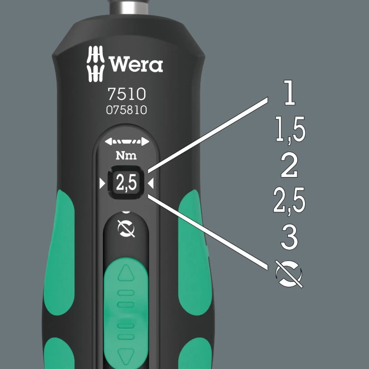 Zestaw narzędzi Safe-Torque Speed 7510/14 do płytek wymiennych z węglika spiekanego; 14 części Wera - Pięć momentów dokręcania do wyboru