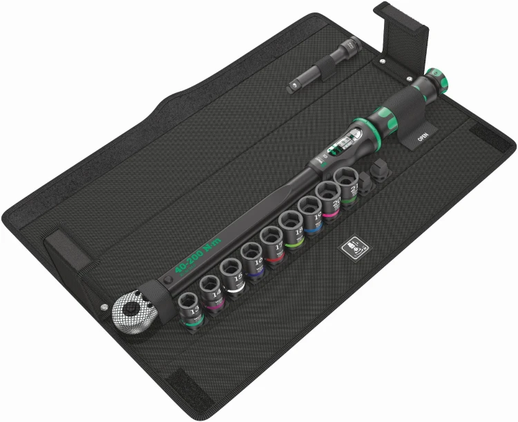Klucz dynamometryczny Click-Torque C 3 Set 2 do wykonywania połączeń śrubowych w betonie; 40-200 Nm; 11 części Wera - 1
