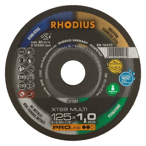 Tarcza do cięcia uniwersalna XT69 MULTI Rhodius - 1