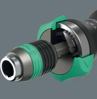 Zestaw końcówek wkrętakowych Kraftform Kompakt 60 RA-R Wera - Mechanizm zapadkowy w rękojeśc
