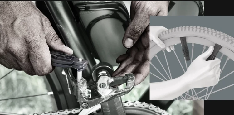 Zestaw narzędzi rowerowych Bicycle Set 15 Wera  - w użyciu