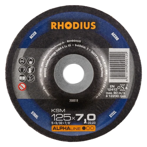 Tarcza do szlifowania metalu Rhodius KSM125