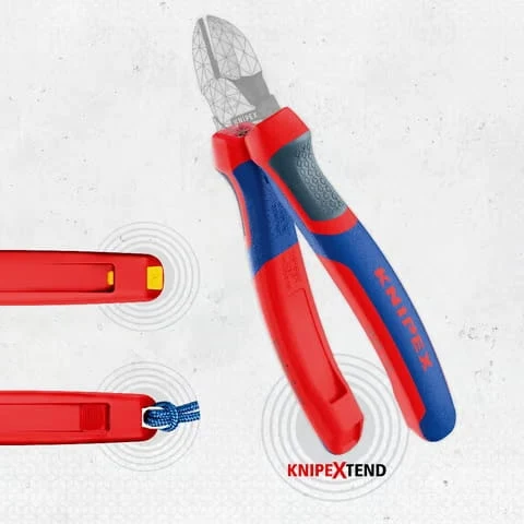 Klipsy oznaczeniowe szare ColorCode Clips Knipex 00 61 10 CS - w użyciu 5