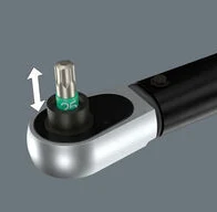 Klucz dynamometryczny Click-Torque Lock A 6, nastawny z grzechotką Wera - Do bitów 1/4"
