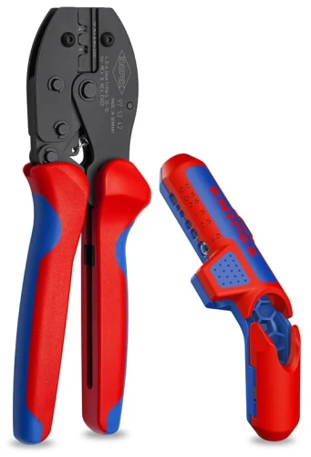 Zestaw ściągacz Ergo Strip PV oraz szczypce dźwigniowe PreciForce do instalacji fotowoltaicznej Knipex 00 31 31 V01 SB - 1