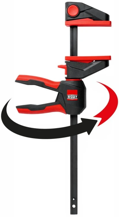 Zestaw 2 ścisków (zacisków) jednoręcznych szybkomocujących z uchwytem obrotowym 110/40 mm Bessey EZ360S-11SET - 1