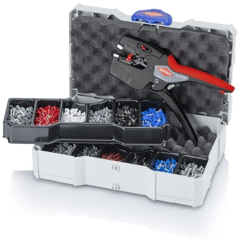 Zestaw do zagniatania tulejek kablowych 13-cz. Knipex 97 90 27