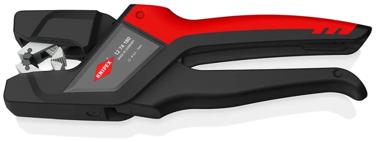 Ściągacz izolacji od 4,4 do 7,5 mm samonastawny 175 mm Knipex 12 74 180