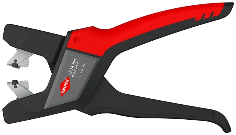 Ściągacz izolacji od 4,4 do 7,5 mm samonastawny 175 mm Knipex 12 74 180- 4