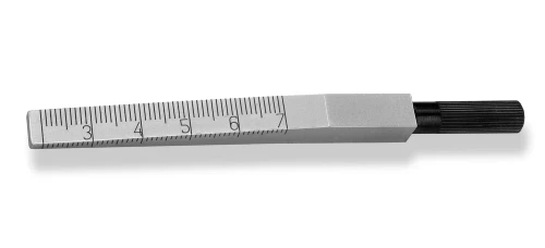 Klin pomiarowy (szczelinomierz klinowy) 2-7 cm na zawieszce Scala 453.202-X
