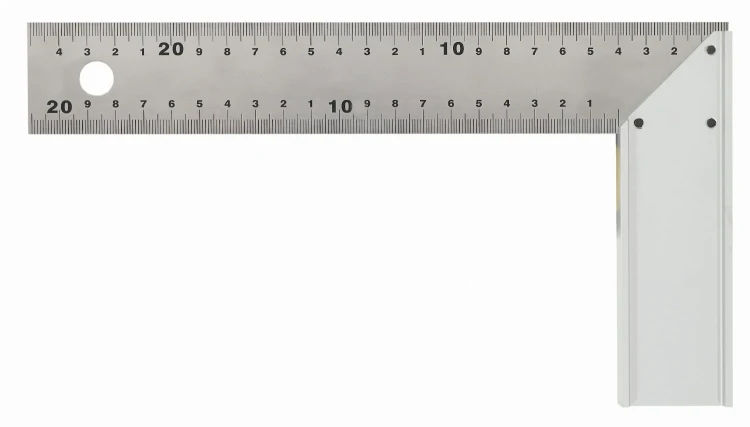 Kątownik stolarski stal nierdzewna/aluminium Scala 415