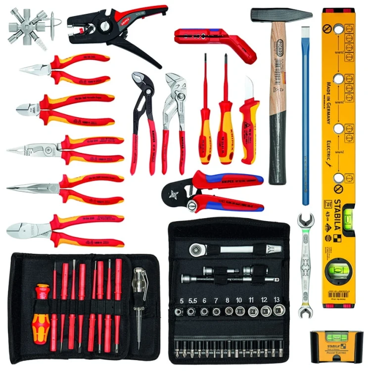 Walizka narzędziowa dla elektryka BIG Twin Move 63 - części 00 21 41 Knipex - zawartość