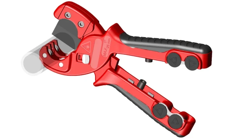 Nożyce do rurek plastikowych wielowarstwowych 26 mm z obcinakiem Montero E611-026  - 2