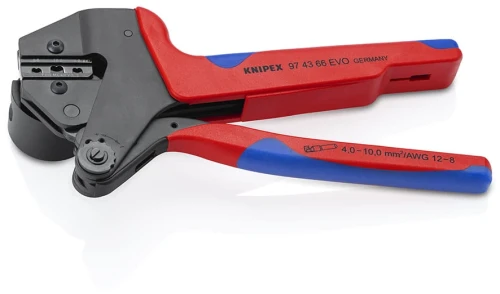 Szczypce zagniatające (praska) typu Crimp System N, do wymiennych matryc zagniatających Knipex 97 43 66 EVO - 1