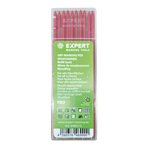 Wkłady (rysiki) do ołówka automatycznego 2,8 mm, czerwone EXPERT