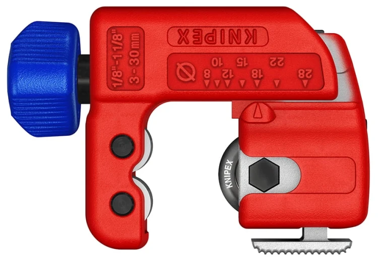 Obcinak do rur miedzianych, mosiężnych i inox 3-30 mm TubiX® Knipex 90 31 01 - 1