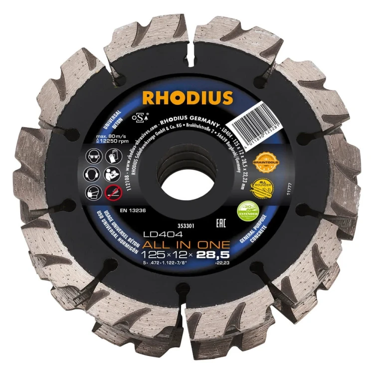 Tarcza diamentowa do bruzdownicy Rhodius LD404 ALL IN ONE - 3