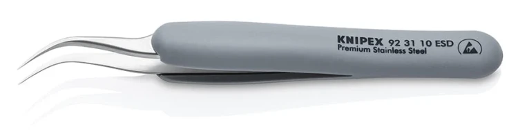 Pęseta (pinceta) antymagnetyczna Knipex 92 31 10 ESD - 1