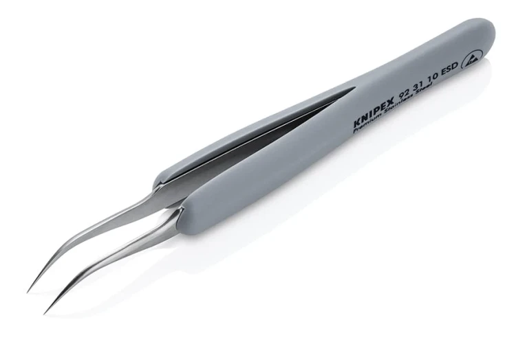 Pęseta (pinceta) antymagnetyczna Knipex 92 31 10 ESD - 2