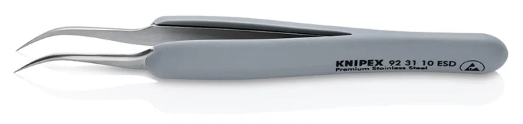 Pęseta (pinceta) antymagnetyczna Knipex 92 31 10 ESD - 3