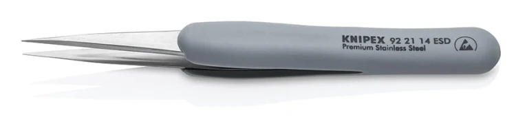 Pęseta (pinceta) antymagnetyczna Knipex 92 21 14 ESD - 2