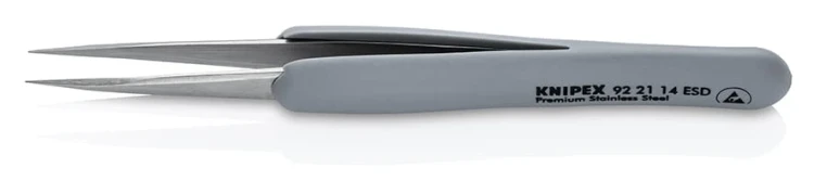 Pęseta (pinceta) antymagnetyczna Knipex 92 21 14 ESD - 3