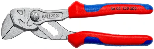 Szczypce klucz nastawne z chropowatymi szczękami rękojeści dwukomponentowe Knipex 86 05 150 S02 - 1