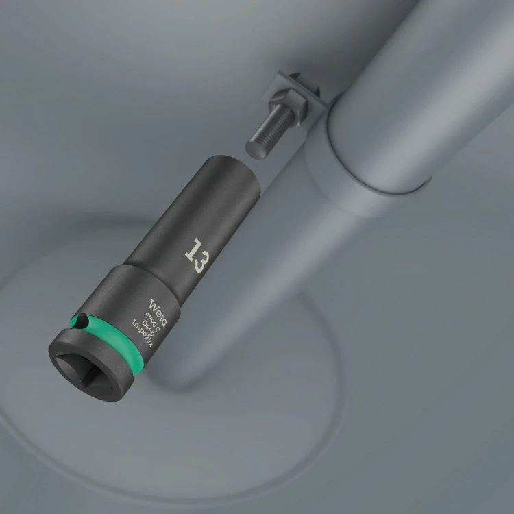 Klucze nasadowe 13-27 mm 1/2" Impaktor w zestawie 11 cz. Wera 8790 C - długa konstrukcja