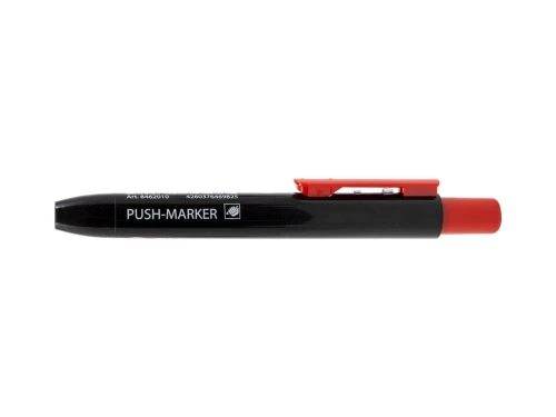 Marker wodoodporny z mechanizmem przyciskowym Push - Marker Expert  - kolor czarny 1