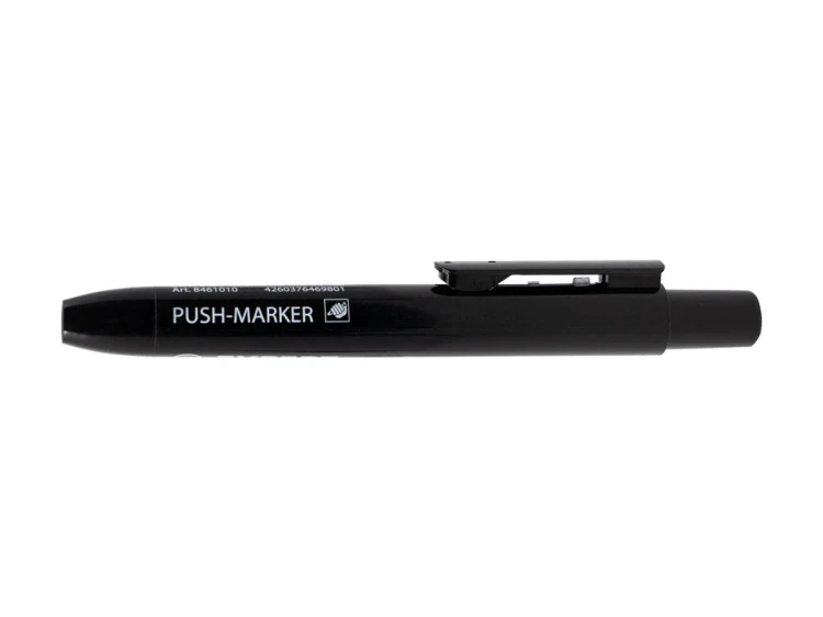 Marker wodoodporny z mechanizmem przyciskowym Push - Marker Expert  - kolor czarny 3