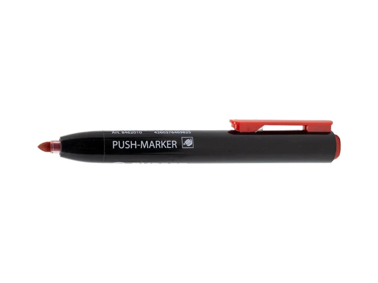 Marker wodoodporny z mechanizmem przyciskowym Push - Marker Expert  - kolor czarny 4