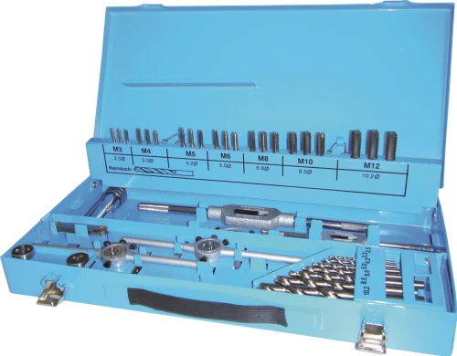 Zestaw narzędzi do gwintowania 44 elementy HSS-G DIN 352 DKM  4700-0093