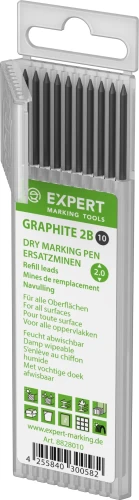 Wkłady (rysiki) grafitowe 2B do ołówka budowlanego Expert Dry Pro 2.0