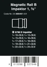 Listwa magnetyczna 9607 na klucze nasadowe B Impaktor 1 Wera - 5