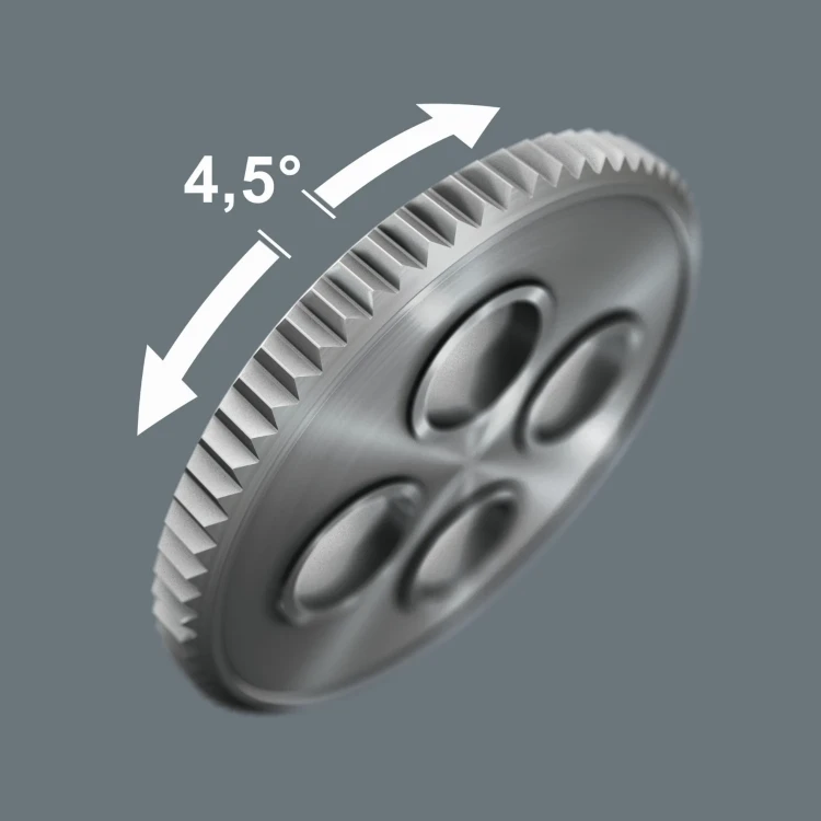 Zestaw metryczny kluczy nasadowych z grzechotką 3/8" Zyklop Comfort 8100 SB 12 Wera -  drobne uzębienie grzechotki