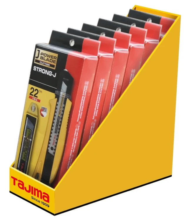 Nóż z chowanym ostrzem łamanym 22 mm Strong - Y1 10 Standard Tajima - w opakowaniu