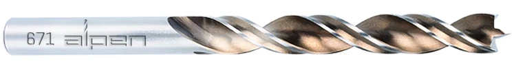Zestaw wierteł HSS do drewna TIMBER TWIST PTM 8 Alpen - 2