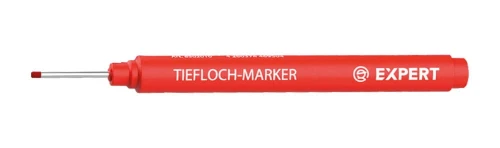 Marker do głębokich otworów Expert - czerwony