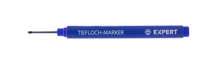 Marker do głębokich otworów Expert - niebieski