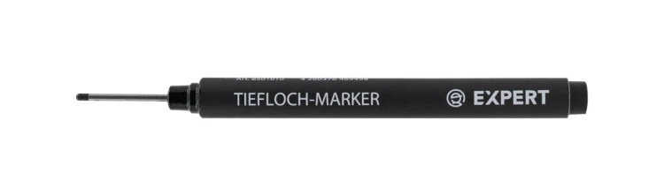 Marker do głębokich otworów Expert - czarny
