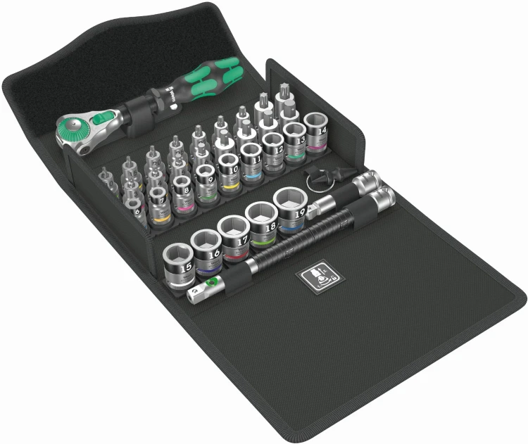 Zestaw kluczy nasadowych z grzechotką Zyklop Speed 3/8 8100 SB All-in, 35 część Wera - 2