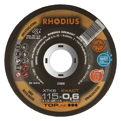Tarcza do cięcia metalu XTK EXACT RHODIUS - 1