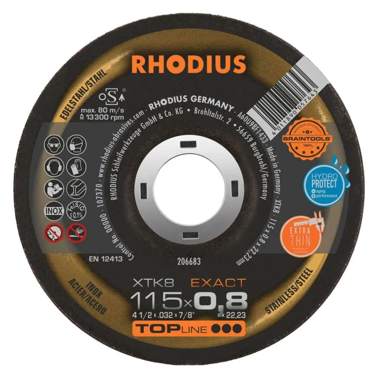 Tarcza do cięcia metalu XTK EXACT RHODIUS - 4
