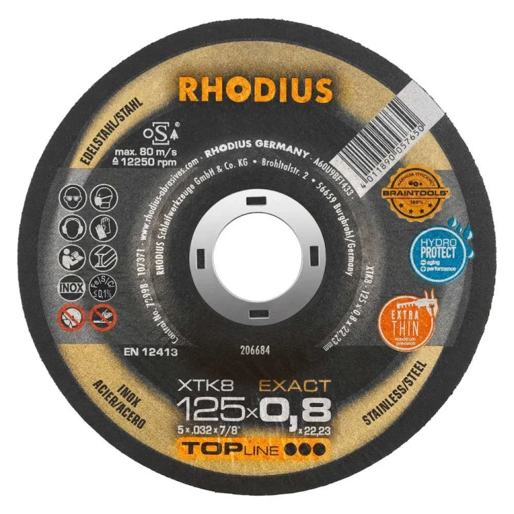 Tarcza do cięcia metalu XTK EXACT RHODIUS - 5