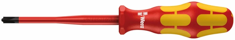 Wkrętak krzyżowy, izolowany do wkrętów Plus-Minus (Pozidriv/płaski) 165 iSS PZ/S VDE Wera - 1