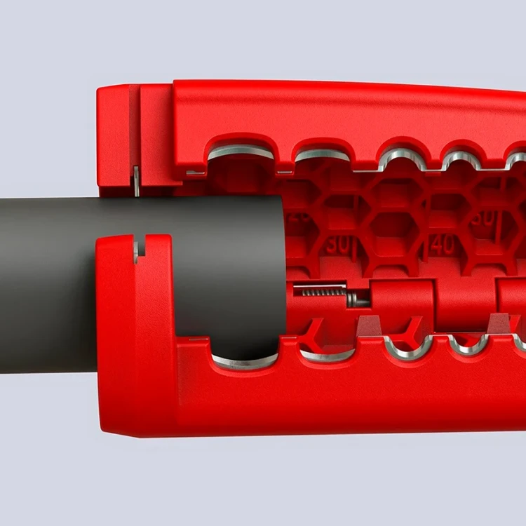 Ściągacz izolacji zewnętrznej z przewodów okrągłych śr. 12–28 mm ErgoStrip XL Knipex 16 95 11 - 10