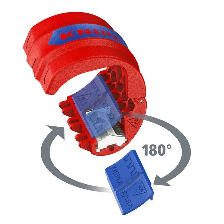 Obcinak do cięcia okrągłych rur falistych o śr. 19-56 mm BiX Knipex 90 22 10 V01 - 7